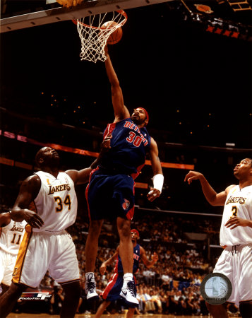 Rasheed Wallace - 2004 NBA Championship Game Action &copy;Photofile