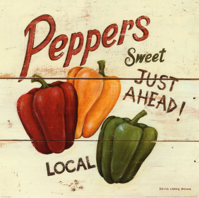 Sweet Peppers Art Print
