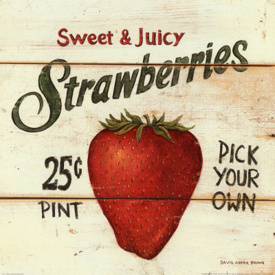 Fast Food Effects Body on Sweet And Juicy Strawberries