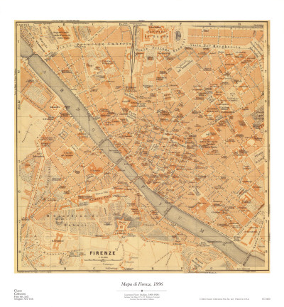 Mapa di Firenze, 1896
