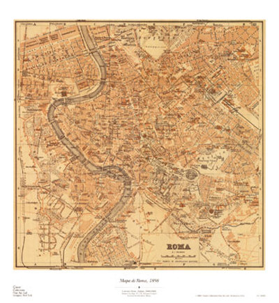 Mapa di Roma, 1898