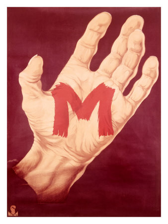 Red M Hand