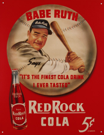 Babe Ruth Red Rock Cola