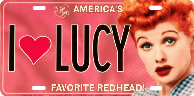 I (HEART) LUCY License Plate