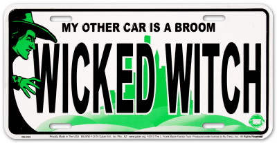 WICKED WITCH License Plate