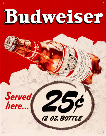 Budweiser 25 Cents