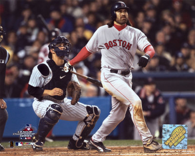 Johnny Damon hitting grand slam, Game 7  - ALCS &copy;Photofile