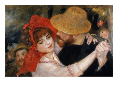Detail of Dancing Couple from Le Bal a Bougival