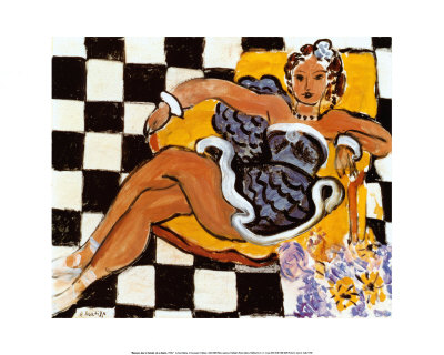 Danseuse Dans le Fauteuil, Sol en Damier, 1942