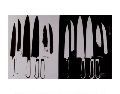 Knives, c.1982 (Silver and Black)