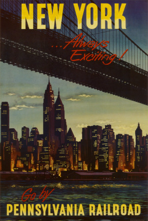 New York by Pennsylvania Railroad