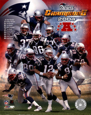 Patriots 2004 AFC Champions Team Composite