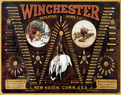 Winchester with Bullet Board