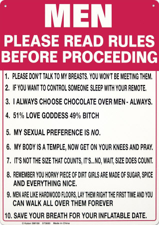 Buy Men Please Read Rules at AllPosters.com