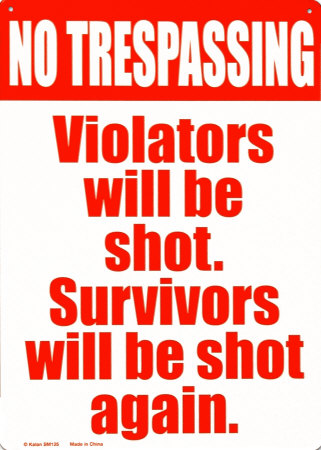 No Trespassing