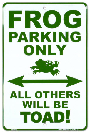 Frog Parking Only