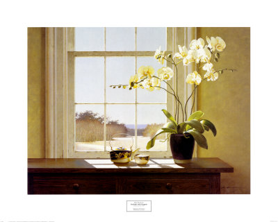 Orchids with Teapots