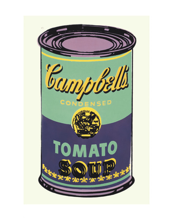 Buy Campbell's Soup Can, 1965 (Green and Purple) at AllPosters.com
