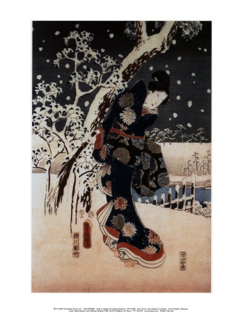 Snow Scene in the Garden of a Daimyo