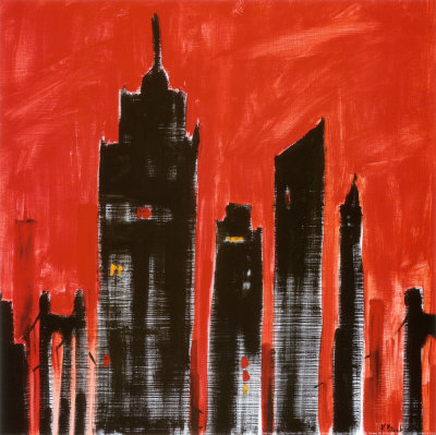 Red Cityscape