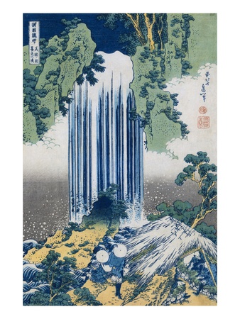 The Yoro Falls in Mino Province, from the Series A Journey to the Waterfalls of All the Provinces Poster