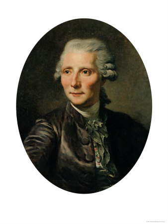 Portrait Pierre Augustin Caron De Beaumarchais (1732-99) after a Painting by Jean Baptiste Greuze