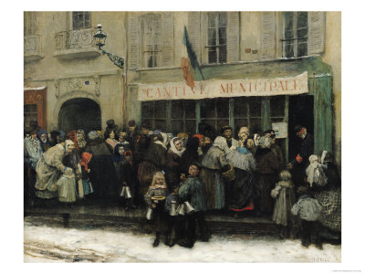 A Soup Kitchen During the Siege of Paris, after 1870