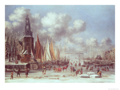 A Winter Scene in Amsterdam