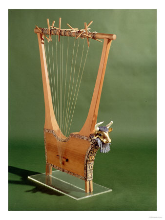 Bull-Headed Lyre from Ur (Reconstruction), 2500 BC