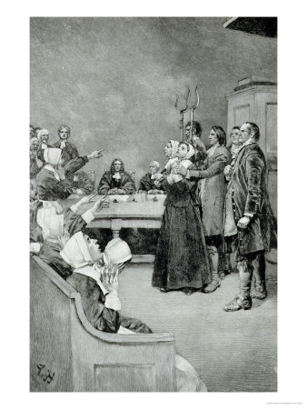 The Trial of a Witch, from "Giles Corey, Yeoman" by Mary E. Wilkins, Pub. in Harper