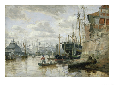 The Log Cabin at Hamburg Harbour, 1848