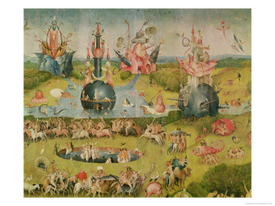 Buy The Garden of Earthly Delights: Allegory of Luxury, Central Panel of Triptych, circa 1500 at AllPosters.com
