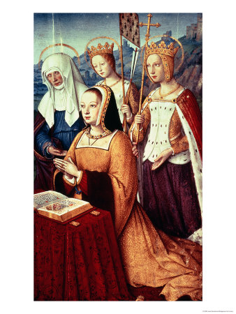 Anne of Brittany with St. Anne, St. Ursula and St. Helen