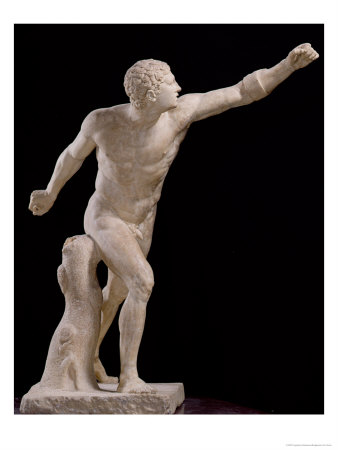 The Borghese Gladiator, after Lysippos (Fl.370-310 BC) circa 100 BC