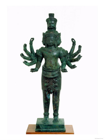 Shiva with Many Arms and Heads, Angkor
