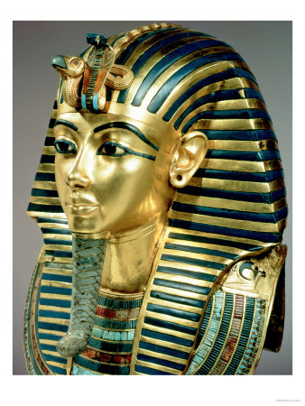The Gold Funerary Mask, from the Tomb of Tutankhamun (circa 1370-52 BC) New Kingdom