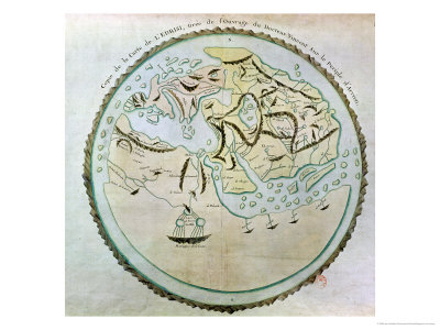 Map of the World, Copied by Doctor Vincent for His Book on the Journey of Arrian (circa 95-180)