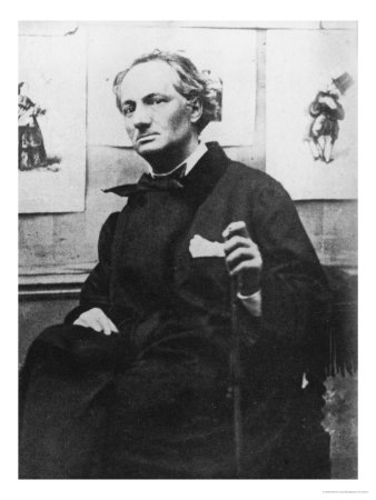 Charles Baudelaire (1821-67) with Engravings, circa 1863