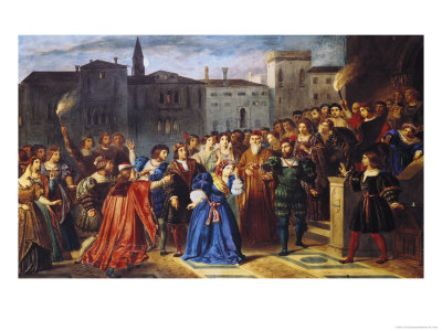 Scene of Confrontation, from "Lucretia Borgia" by Victor Hugo