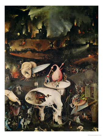 Buy The Garden of Earthly Delights, Hell, Right Wing of Triptych, circa 1500 at AllPosters.com