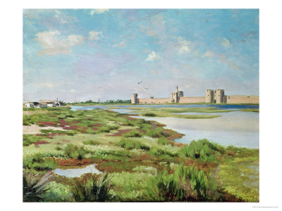 The City Walls of Aigues-Mortes, 1867