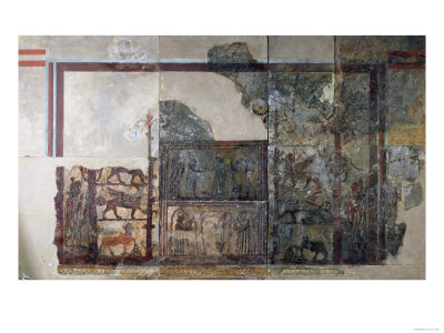 Zimri-Lim, King of Mari, Before the Goddess Ishtar, the Palace of Zimri-Lim, Mari, Middle Euphrates
