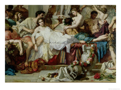 The Romans of the Decadence, Detail of the Central Group, 1847