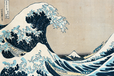 The Great Wave of Kanagawa, from the Series "36 Views of Mt. Fuji" ("Fugaku Sanjuokkei")