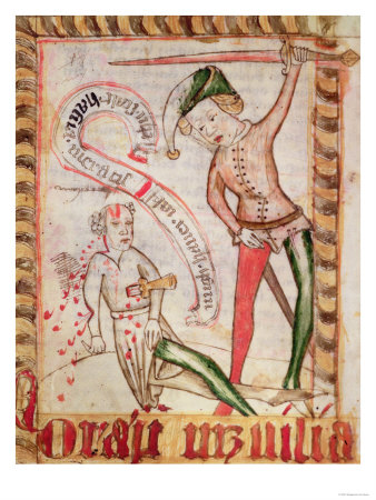 Crime, from the National Law Codes of Magnus Eriksson (1319-64) circa 1450