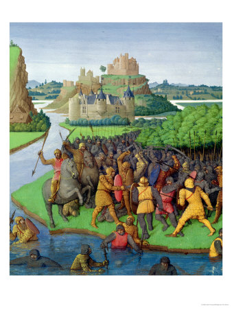 Battle Between the Maccabees and the Bacchides, Illustration from the French Translation