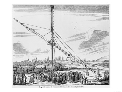 The Large Astronomical Telescope of Johannes Hevelius (1611-1687) from "Machina Coelestis"