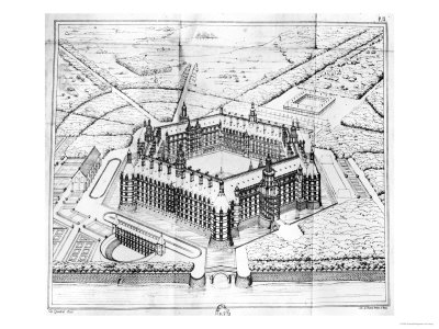 Reconstruction of Theleme Abbey, Illustration from "Rabelais Et L