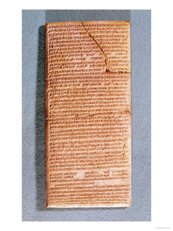 Tablet Relating the Ritual Sacrifices at the Temple of Anu in Uruk (Warka) Copy of an Ancient Text