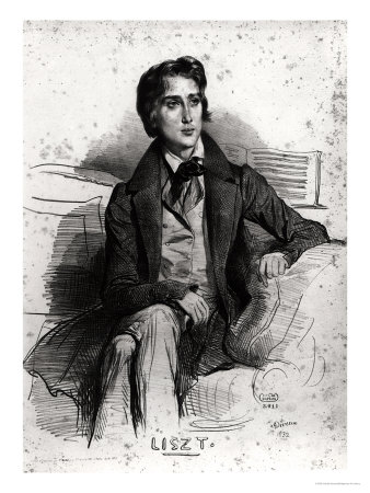 Portrait of Franz Liszt (1811-86) August 1832